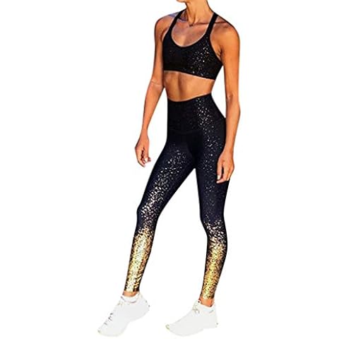 HOMEBABY Women's Yoga Sports Leggings Push Up Classic High Waist Fitness Gym Workout Pants Tommy Control Capris for Ladies Athletic Pants Trousers Sportswear Black Cover