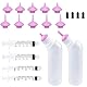 Yoolight 20PCS Haustier Stillflasche mit rosa Ersatz Mini Nippel Fütterungsflasche, Feeding Kit for Kittens Puppiesfor Newborn Kittens, Puppies, Small Animals