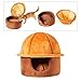 Bothyi Cats Tunnel Bed Hideout All Seasons Washable Removable Easy to Carry Pet Cave Bed Cat House for Kitten Play Indoor Cats, Coffee Color
