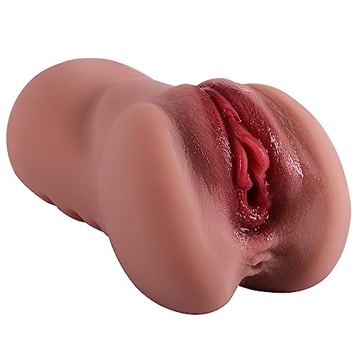 2in1 Pussy Footing for man Pocket Puzzy Silicone Underwear BC12，Brownb
