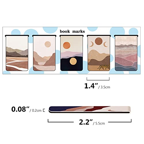 15 Pack Magnetic Bookmark, Book Marker Clip For Teachers, Students, Book Lovers.(Abstract) #TOP1