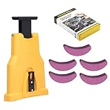 AffûTeur De TronçOnneuse Ultra Rapide,AffûT’Pro Affuteuse De Chaine Tronconneuse,Affuteur De Chaine, Avec 5 Pierres, PréCision InstantanéE Pour Coupe Efficace (A)