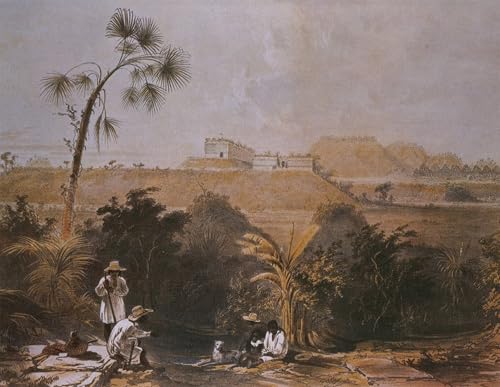 Affiche impression d'art Uxmal Yucatan Mexique tableau 60x90