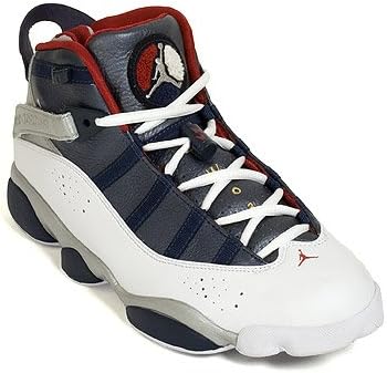 Jordan Air Jordan 6 anillos olímpicos, color blanco/plata/azul marino,  Plateado, 6 F(M) UK / 8 D(M) US : Ropa, Zapatos y Joyería - Amazon.com