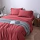 Zenn Natural - Bettbezug Extra weich - Taco Seide - 100% Tencel Lyocell - umweltfreundlich - hypoallergen - atmungsaktiv (Bordeaux, Bett 150/160 (240 x 220 cm)