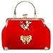 PRETYZOOM Antike Hochzeit Handtasche Chinesische Hochzeit Geldbörse Bestickte Abendkupplung Abendtasche Brauthandtasche Kupplungen Geldbörse für Braut Brautjungfern Chinesische Hochzeit