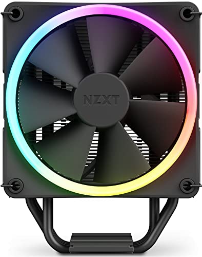 NZXT T120 RGB Dissipatore ad aria per CPU - RC-TR120-B1 - Tubi in rame conduttivo - Cuscinetti fluidodinamici - CompatibilitĂ AMD e Intel - Nero