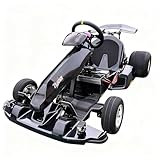 Zyliathor Electric Drift Go Kart for Track Racing, Mid-Mount 3000W (Peak 28kW), Up to 74.6MPH, 0-62mph 5.36s, 18S 52Ah, ~55.9-Mile Range, 3 Speed+Reverse, Quick-Release Wheel, Brake Cut-Off