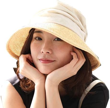 Amazon Co Jp ドリームハッツ 帽子 レディース 夏 春 Uv 折りたたみ Uvカット帽子 100 大きいサイズ 蒸れない つば広 日焼け 頭 大きい 軽い 遮光 ハット おしゃれ 日よけ 日除け 日焼け防止 つば 折れる 小顔 可愛い かわいい Mサイズ ベージュミックス オフ