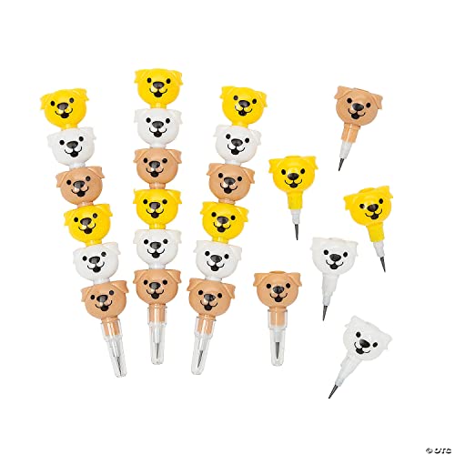 Lápices Apilables de Perro Fun Express - 12 piezas miniatura 1