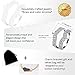 Uloveido Fashion Rings Enhancers for Women White Gold Plated Cubic Zirconia Ring Enhancer for Wedding Engagement Rings Size 8 Y500B