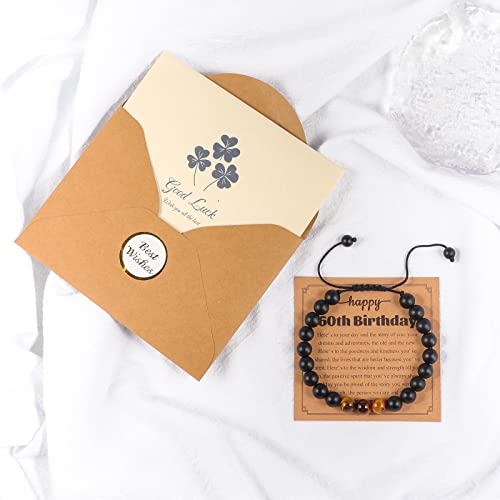 Yuzhejie 21St/30Th/40Th/50Th/75Th Birthday Gifts For Him Men, Adjustable Tiger Eye Bracelet Gifts For Teen Boys Dad Father Son Brother Boyfriend Husband #TOP3