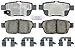 ACDelco 14D1103CH Advantage Ceramic Rear Disc Brake Pad Set