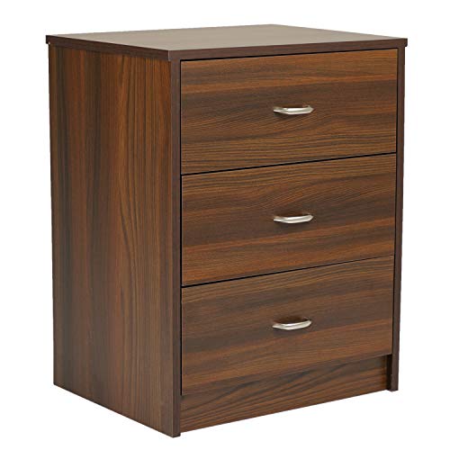 Image of Nilkamal Torrie Night Stand | 1 Year Warranty | Classic Walnut