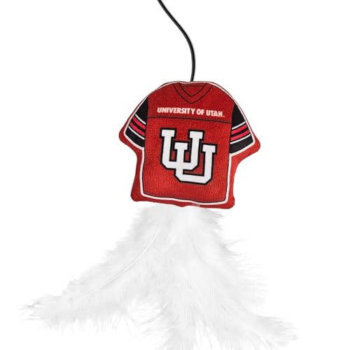 NCAA Utah Utes Team Jersey Wand with CAT NIP, Cat Toy Jersey Shaped Plush Teaser Toy for Cats & Kittens - Interactive Pet Toy for Play & Exercise by Pets First - Image 4