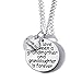 The Love Between a Grandmother and Granddaughter is Forever and I love You Forever Pendant Necklace