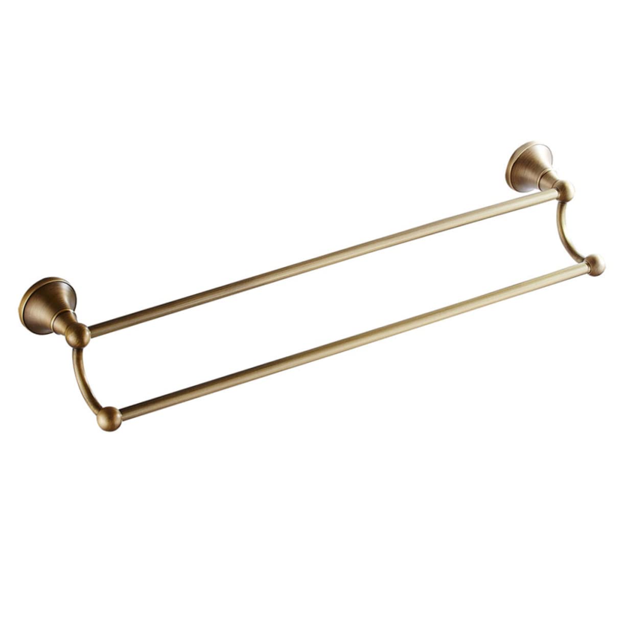 Porte-serviettes double barre pour salle de bain rétro et organisation du linge de maison