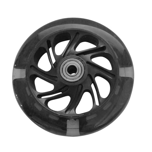 Roues Flash LED 120mm haute visibilité et roulements ABEC-7 pour trottinette
