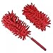 sourcing map Nettoyage Plumeau 11 à 31 Pouce Lavable Extensible Chenille Brosse avec Remplaçable Tête pour Fenêtre Meubles Plafond Ventilateur, Rouge 1 Ensemble