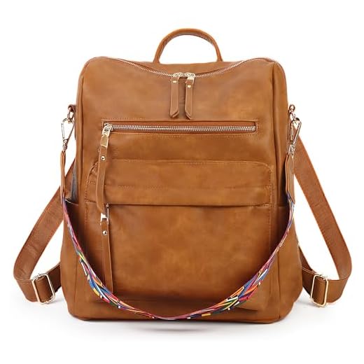 Women Backpack Purse Vintage Rucksack Convertible Shoulder Bag Travel Daypack (Brown) One_Size
