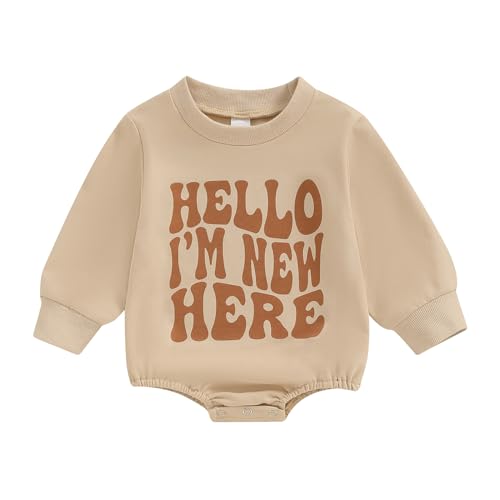 Image of Baby Boy Girl Outfits Infant Mallard Duck Hunting Clothes Newborn Bubble Romper Fall Winter Toddler Sweatshirt Top