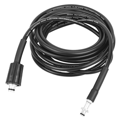 XCDMJ High Pressure Washer Hose Replacement Water Cleaning Kit Threaded Hose Extension Compatible, Quick Connect System Pressure Washer Accessory with M22 & C-Clip Type Quick-Connect Kit(6M)