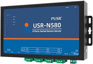 8 Ports MQTT Modbus Gateway Support SSL/TLS Edge Computing RS485 Serial to ethernet Converter Device Server USR-N580