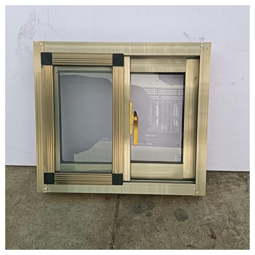 SHAARI Ventanas Correderas Horizontales De AleacióN De Aluminio, Ventanas MetáLicas Para Casas, Con Mosquiteras Integradas(50x50cm)