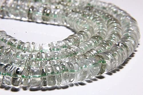 Perles heishi en améthyste verte naturelle de qualité gemme supérieure pour création joaillerie