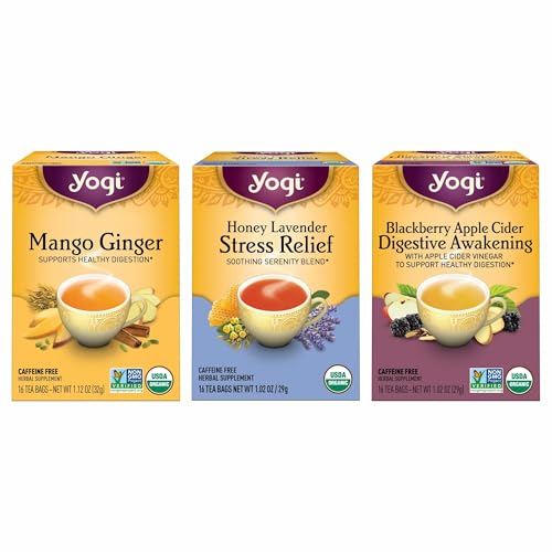 Image of Yogi Iced Tea Organic Variety Pack, 16 Tea Bags (3 Pack)