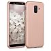 Produktbild kwmobile Samsung Galaxy A6 (2018) Hülle - Handyhülle für Samsung Galaxy A6 (2018) - Handy Case in Metallic Carbon dünn Design Rosegold