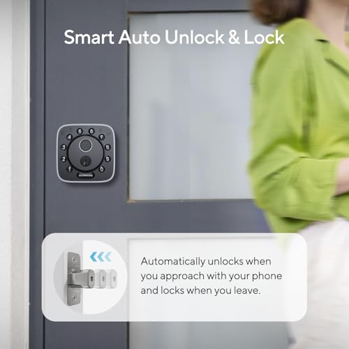 ULTRALOQ 2025 Upgrade Bolt Fingerprint Matter Smart Lock, Fingerprint Keyless Entry Door Lock, Works with Apple Home, Alexa, Google, SmartThings, IFTTT, Built in Matter Over Thread, BHMA Grade AAA by ULTRALOQ - Image 4