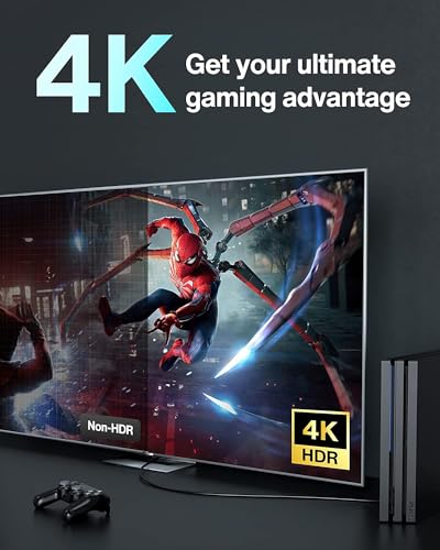 Image of C & E Gold Plated 4K HDMI to HDMI Cable | COMBO PACK [ 15-Ft | 20-Ft ] HDMI 2.0 Male to Female - High Speed Data Upto 18Gbps
