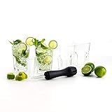 0 SET MOJITO 5PCS 4 VASOS Y MORTERO KOALA