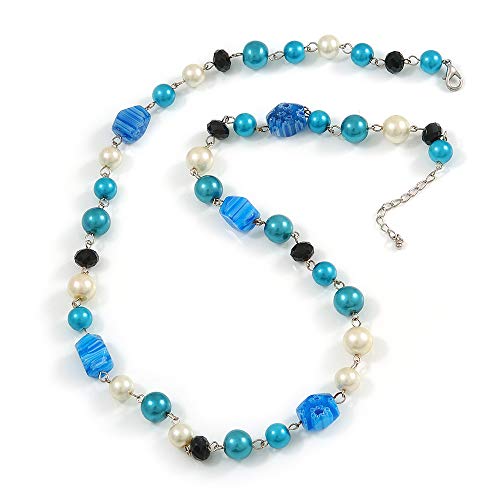 Collier de perles en verre ajustable pour éviter les allergies