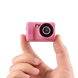 Andoer Mini Digitalkamera, 1080P Fotoapparat Digital Kompaktkamera, Fotokamera ingebauter Akku mit LCD-Bildschirm-Blitz für Kinder Teenager Senioren Anfänger