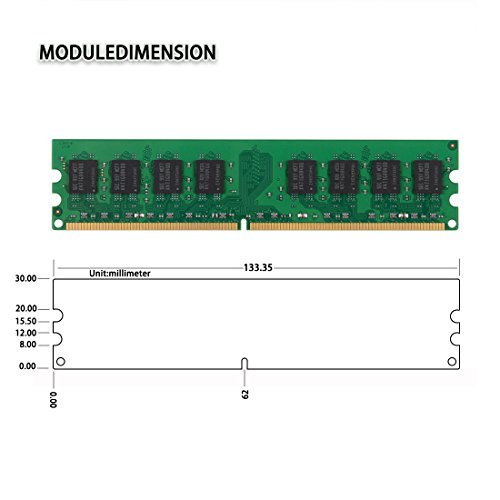 Duomeiqi 4Gb Kit (2 X 2Gb) 2Rx8 Ddr2 800Mhz Udimm Pc2-6300 Pc2-6400 Pc2-6400U Cl6 1.8V (240 Pin) Non-Ecc Unbuffered Desktop Memory Ram Module Compatible With Intel Amd System #TOP2