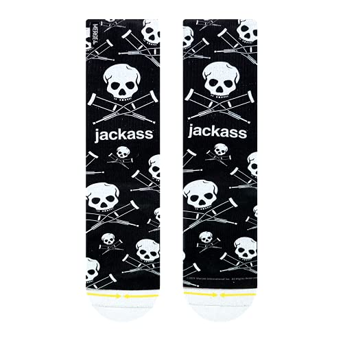 MERGE4 Jackass Scattered Crew Socks for Men and Women Officially Licensed Jackass 4 Compression Socks2