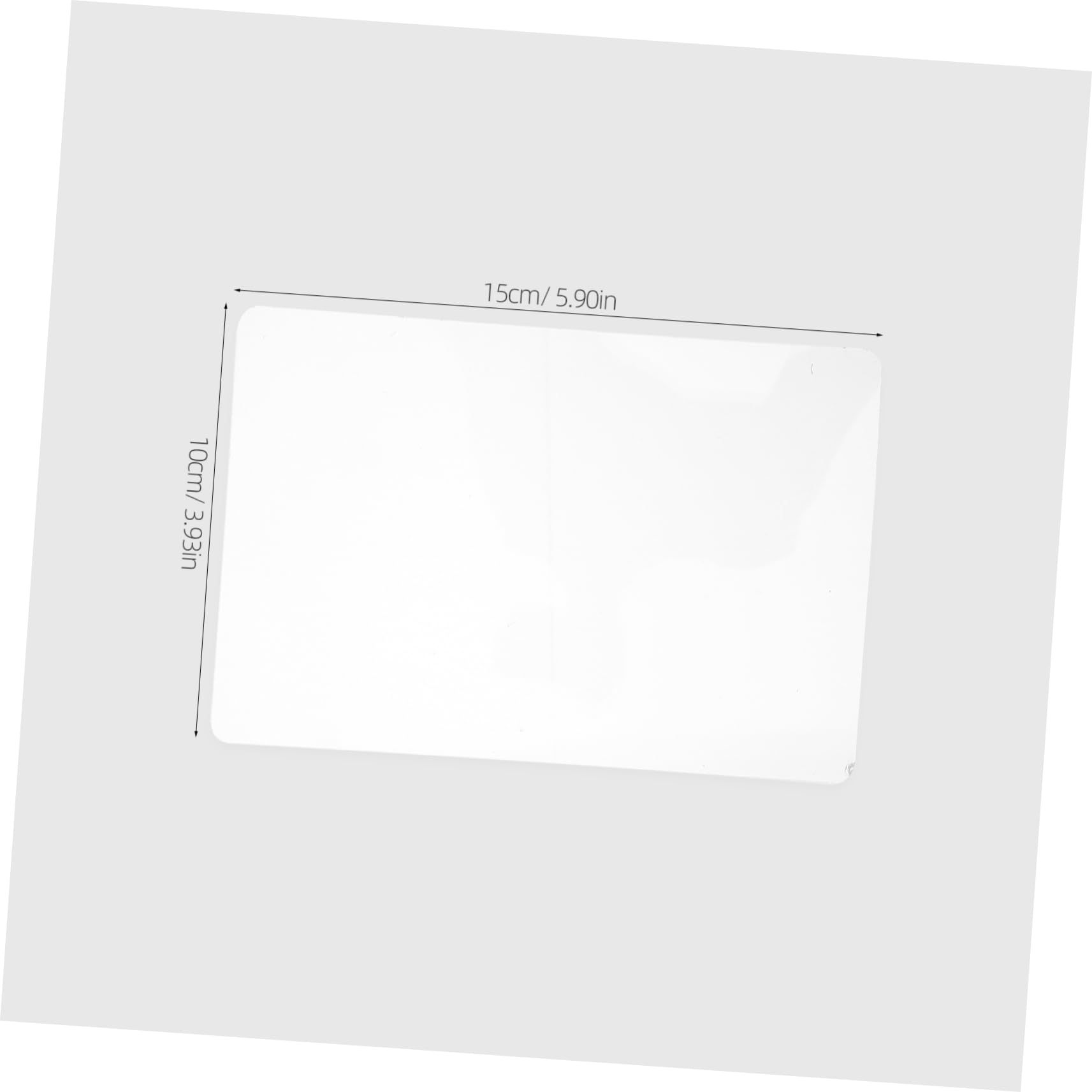 Beatifufu 3pcs Acrylic Cutting Plate for Paper Crafts Fabric Quilting Non-Slip Mat Transparent Base