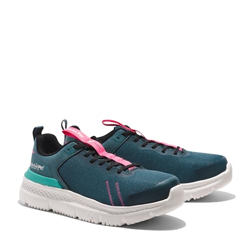 Timberland PRO Women's Setra Composite Safety Toe Industrial Athletic Work Shoe, Green/White-2024 New, 7 M US