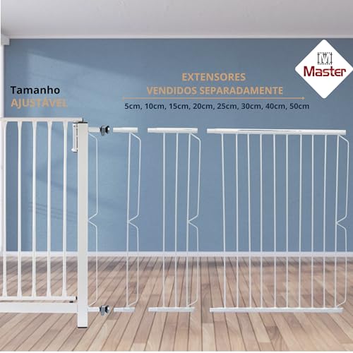 Grade para Porta Segurança e Proteção de Bebes e Pets, vãos de 96cm 97cm 98cm 99cm 100cm - MASTER