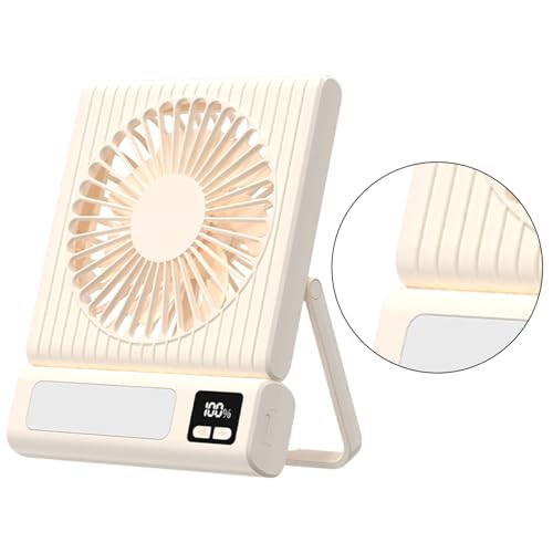 Ventilador de escritorio USB con batería recargable de larga duración y 3 velocidades 6