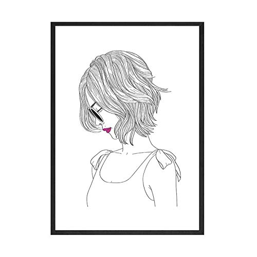 Impression de croquis de figure artistique pour une décoration murale raffinée 50x70