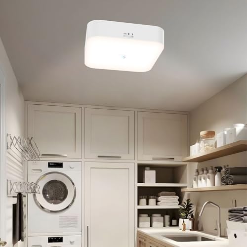 Plafonnier avec détecteur de mouvement lampe rechargeable moderne cellier