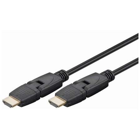 Preisvergleich Produktbild goobay MMK 628-150 G HDMI Kabel mit drehbarem Stecker 1,50m