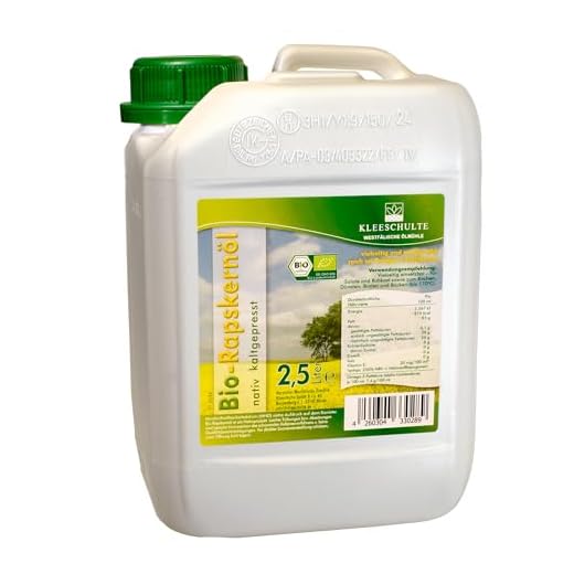 2,5 L. Rapskernöl, (BIO) kaltgepresst Ölmühle Kleeschulte (2,5 Liter)