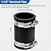 Flexible PVC Pipe Coupling Connector Replacement, for 1-1/2