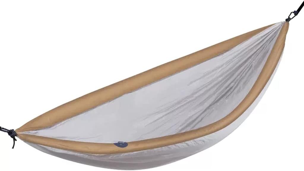 Outdoor Hammock Anti-Rollover Travel Camping Portable Hammock Hanging Chair Outdoor Portable Camping Travel Equipment (Color : Brown, Size : 270 * 140cm)