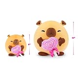 Snackles Love Edition Capibara pluszowa zabawka 20 cm od ZURU – miękka lalka z dodatkiem do lizaka, romantyczny prezent dla niej, kolekcjonerska