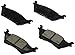 Bosch BE1602H Blue Disc Brake Pad Set with Hardware for Select 2012-15 Ford F-150 trucks- REAR